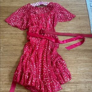 Vibrant Pink Kids Dance Costume